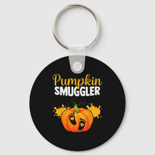 Pumpkin Smuggler Funny Expecting Parents Pregnancy Keychain