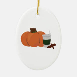 Pumpkin Spice 2 Ceramic Ornament