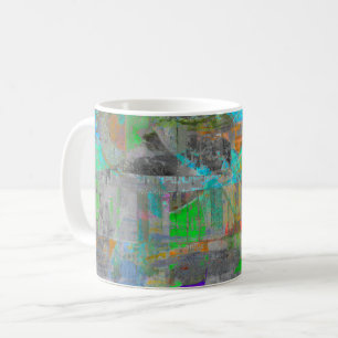 "Pumpkin Spice Abstract" abstract art coffee mug