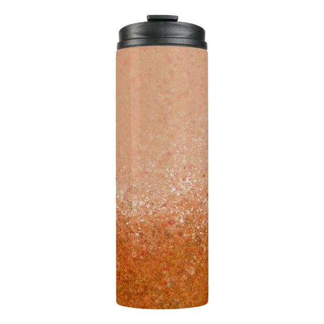 Pumpkin Spice Abstract Thermal Tumbler (Front)