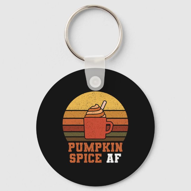 Pumpkin Spice Af - Fall  Keychain (Front)