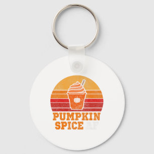 Pumpkin Spice Af Fun Men Husband Apparel Halloween Keychain