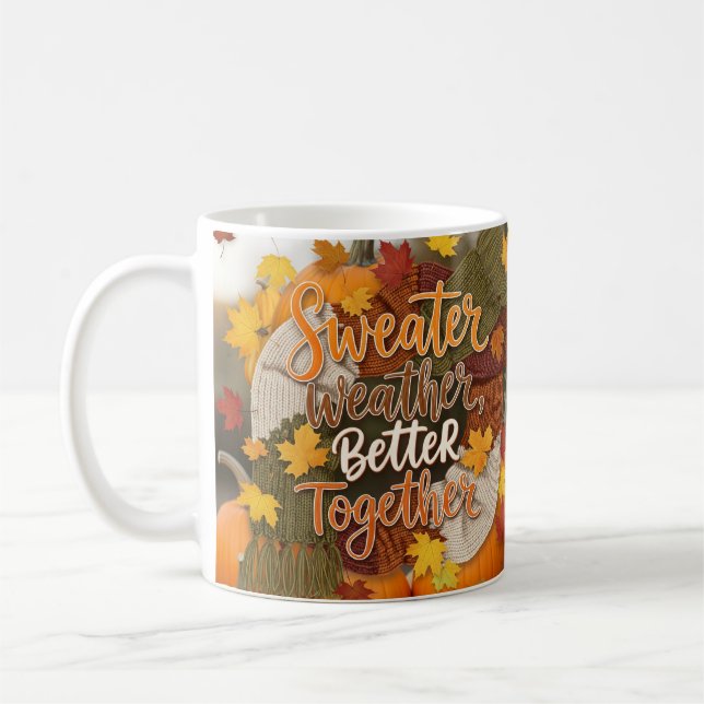 Pumpkin Spice and Bad Advice – Funny Fall Mug (Left)