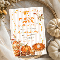 Pumpkin Spice and Everything Nice Birthday