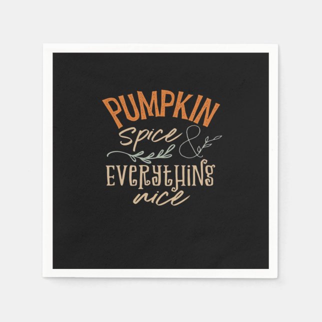 Pumpkin Spice And Everything Nice Boxy Napkin (Front)