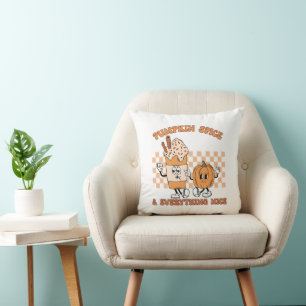 Pumpkin Spice and Everything Nice , Cozy Fall Throw Pillow