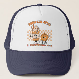 Pumpkin Spice and Everything Nice , Cozy Fall Trucker Hat