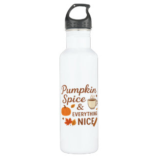 Pumpkin Spice And Everything Nice Fall Design 710 Ml Water Bottle