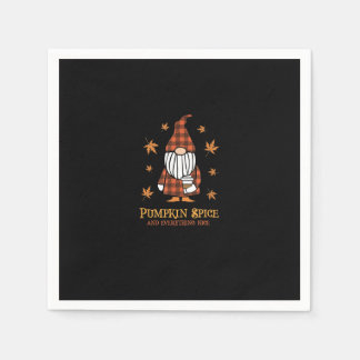 Pumpkin Spice And Everything Nice Fall Gnome Drink Napkin