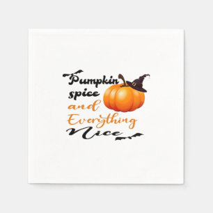 Pumpkin Spice And Everything Nice Fall Halloween G Napkin