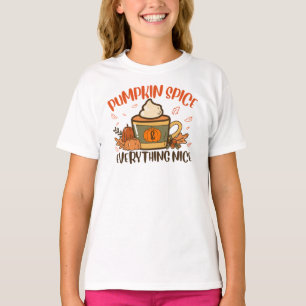 Pumpkin Spice And Everything Nice Fall Halloween T T-Shirt