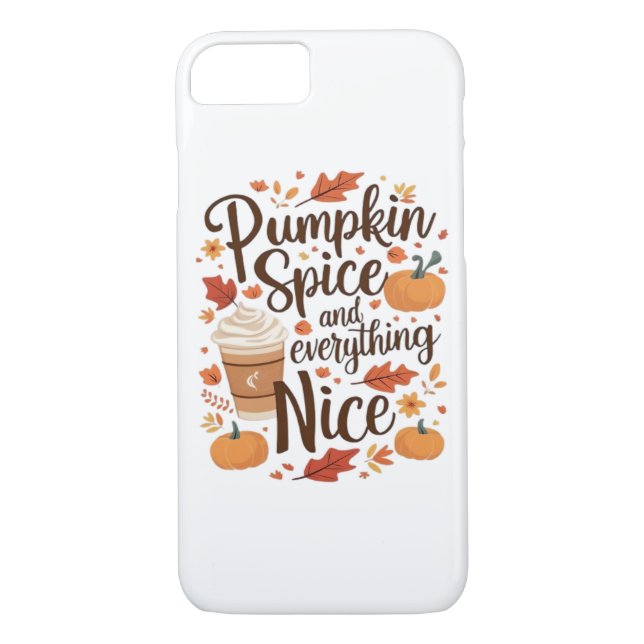 Pumpkin Spice And Everything Nice Funny Essential Case-Mate iPhone Case (Back)