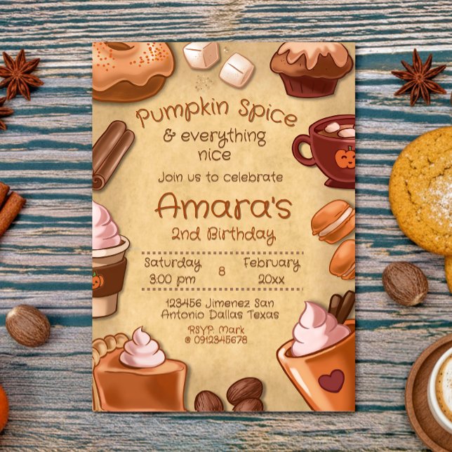Pumpkin Spice and Everything Nice Invitation (Pumpkin Spice and Everything Nice Invitation)