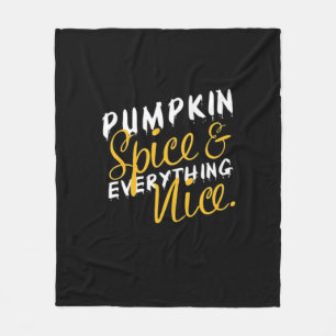 Pumpkin Spice And Everything Nice Print Essential Fleece Blanket