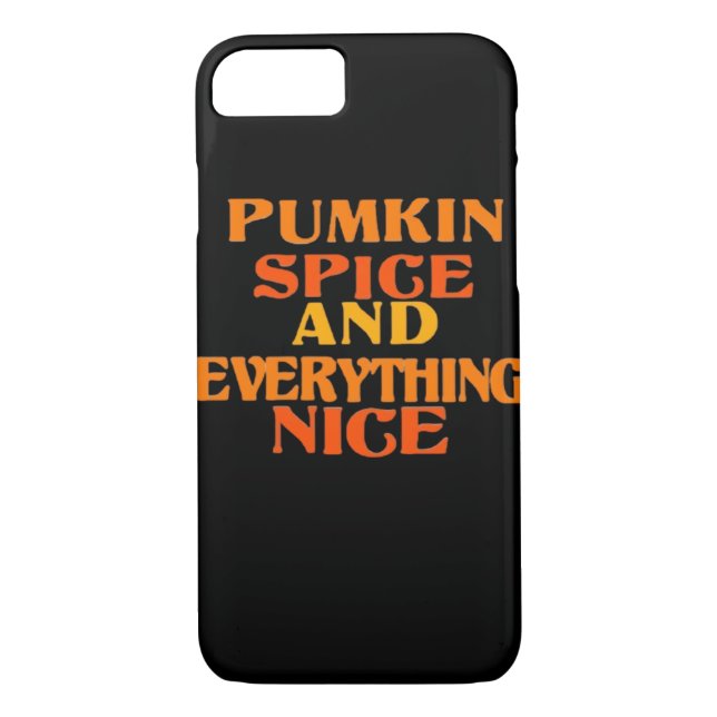 Pumpkin Spice And Everything Nice Quote Sloth Case-Mate iPhone Case (Back)