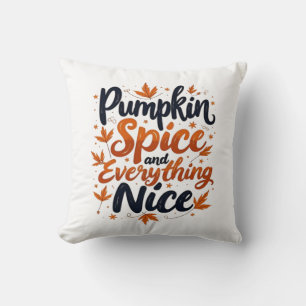 Pumpkin Spice And Everything Nice Sloth For Autumn Throw Pillow