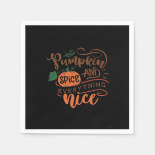 Pumpkin Spice And Everything Nice Sloth Napkin