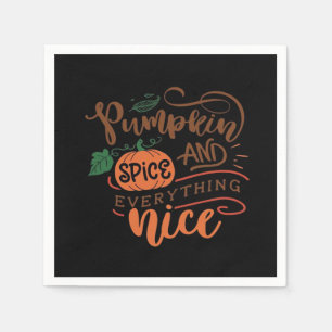 Pumpkin Spice And Everything Nice Sloth Napkin