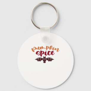 Pumpkin Spice And Everything Nice Viral Slogan & Q Keychain