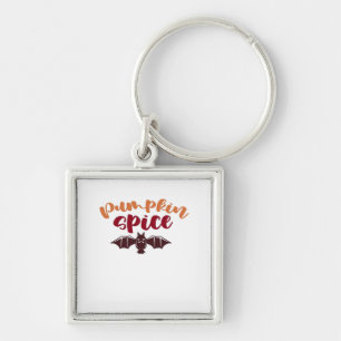 Pumpkin Spice And Everything Nice Viral Slogan & Q Keychain