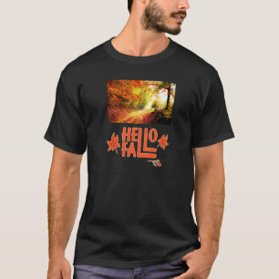Pumpkin Spice Autumn Fall Coffee Gnome Pickup Truc T-Shirt