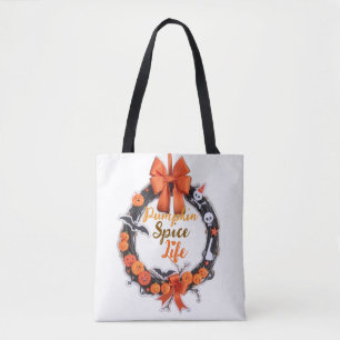 Pumpkin Spice & Autumn Vibes Tote Bag 