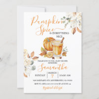 Pumpkin Spice Baby Shower and Everything Nice