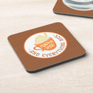Pumpkin Spice Badge Fall Coaster