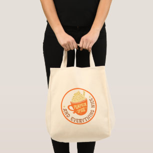 Pumpkin Spice Badge Tote Bag