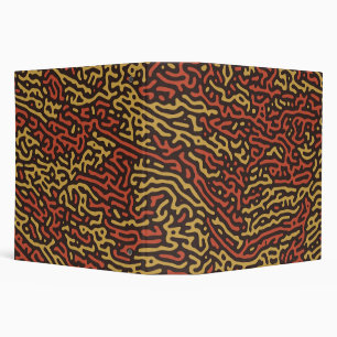 Pumpkin Spice Camouflage Autumn Colour Pattern Binder