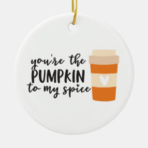 Pumpkin Spice Ceramic Ornament