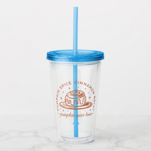 Pumpkin Spice Cinnamon Rolls Acrylic Tumbler