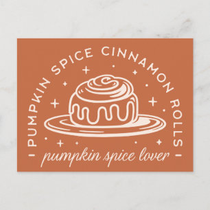 Pumpkin Spice Cinnamon Rolls Postcard