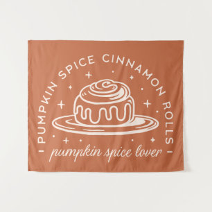 Pumpkin Spice Cinnamon Rolls Tapestry