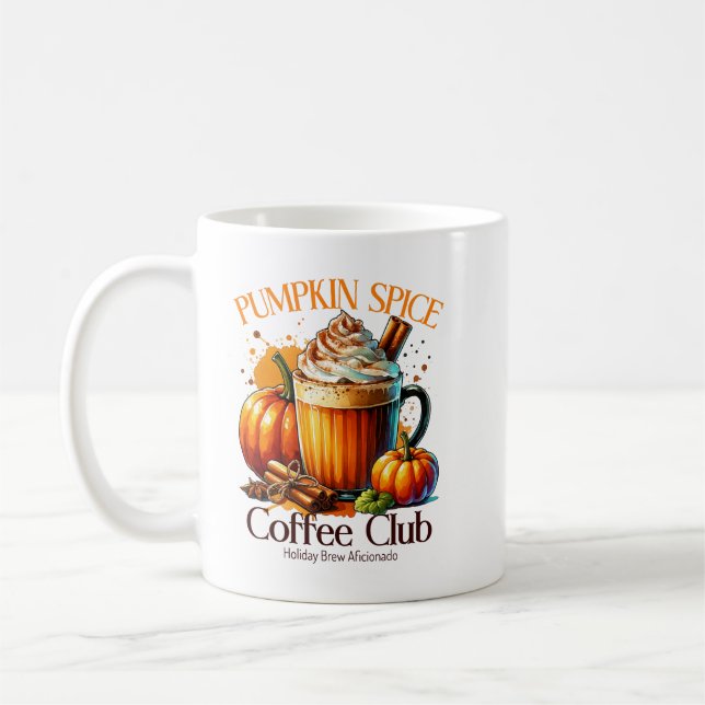 Pumpkin Spice Coffee Club Mug (Left)