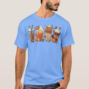 Pumpkin Spice Coffee Latte Fall Autumn Season815  T-Shirt