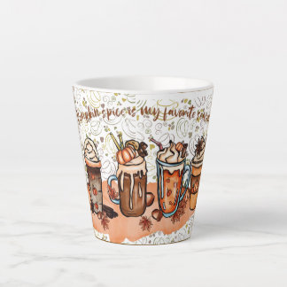pumpkin spice coffee latte mug
