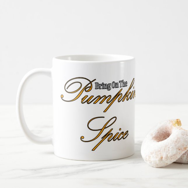 Pumpkin Spice Coffee Mug (With Donut)