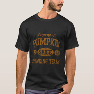 Pumpkin Spice Drinking Team Halloween Women Girls T-Shirt