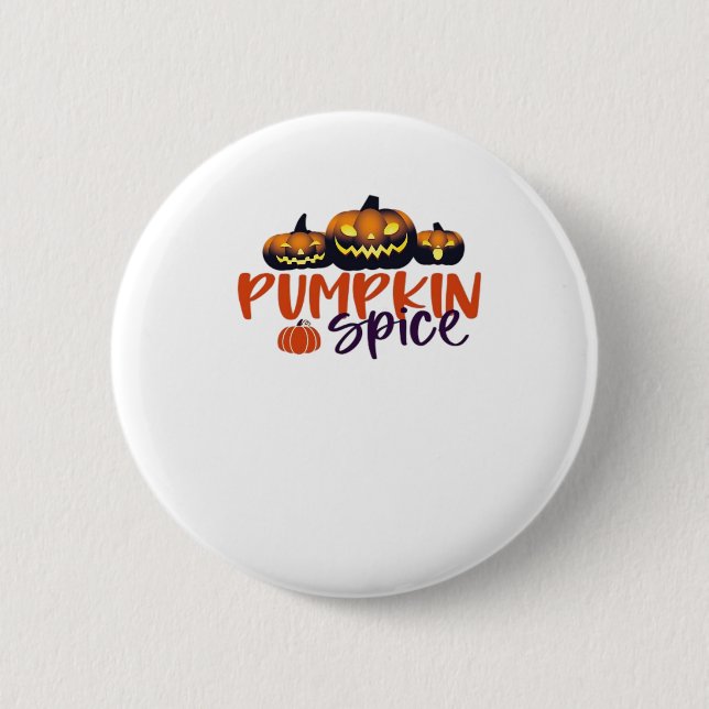 Pumpkin Spice Essential 2 Inch Round Button (Front)