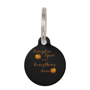 Pumpkin Spice Essential Pet Tag