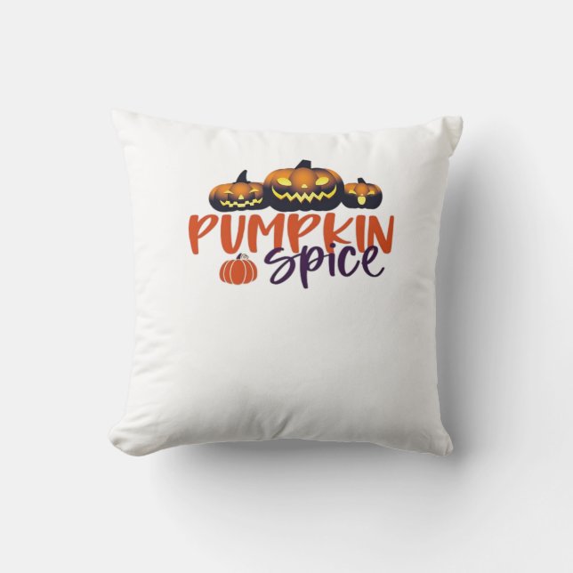 Pumpkin Spice Essential Throw Pillow (Front)