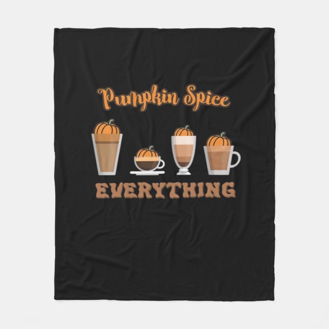 Pumpkin Spice Everything Coffees Essential Fleece Blanket (Front)