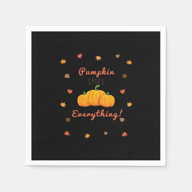 Pumpkin Spice Everything Design Classic Napkin (Front)