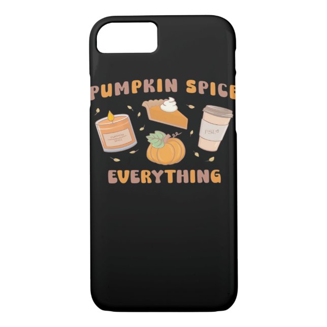 Pumpkin Spice Everything Funny Autumn Case-Mate iPhone Case (Back)