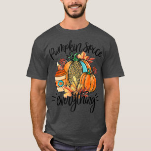 Pumpkin Spice Everything Latte Fall Coffee Warm Co T-Shirt