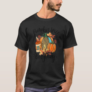 Pumpkin Spice Everything Latte Fall Coffee Warm Co T-Shirt