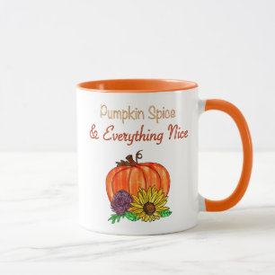 Pumpkin Spice & Everything Nice Autumn Mug