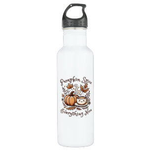 Pumpkin Spice Everything Nice Cute Design For Fall 710 Ml Water Bottle