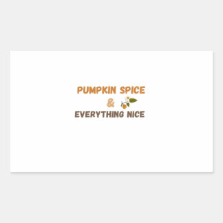 Pumpkin Spice & Everything Nice Fall Aesthetic Sticker